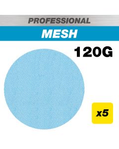 AB/125/120P - 125mm 120G Pro Mesh Random Orbital Sanding Disc, 5 Pack