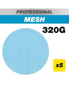 AB/125/320P - 125mm 300G Pro Mesh Random Orbital Sanding Disc, 5 Pack