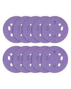 AB/125/80Z - Zirconium Random Orbital Sanding Disc 10pc 125mm 80 grit