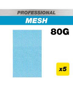 AB/133/80P - 80 x 133mm 80G Pro Mesh Sanding Pad, 5 Pack