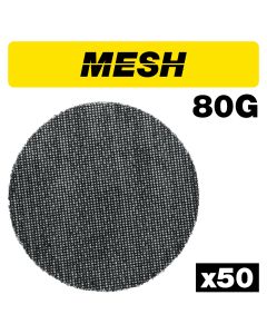 AB/150/80M/B - Mesh Random Orbital Sanding Disc 50pc 150mm 80 grit