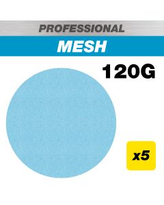 AB/225/120P - 225mm 120G Pro Mesh Drywall Sanding Disc, 5 Pack