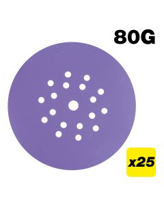 AB/225/80Z/B - 225mm 80G Drywall Sanding Disc, 25 Pack