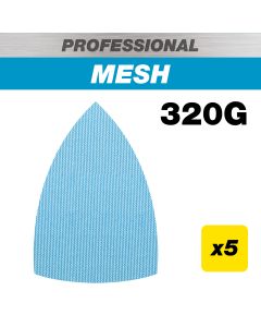 AB/DET/320P - 100 x 150mm 320G Pro Mesh Detail Sanding Pad, 5 Pack