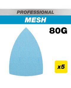 AB/DET/80P - 100 x 150mm 80G Pro Mesh Detail Sanding Pad, 5 Pack