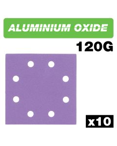 AB/QTR/120A - Aluminium Oxide 1/4 Sheet Sanding Sheet 120 Grit 114mm x 110mm 10pc