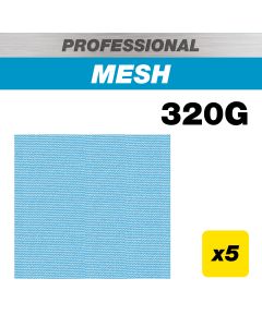 AB/QTR/320P - 115 x 107mm 320G Pro Mesh Quarter Sheet Sanding Pad, 5 Pack