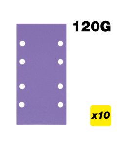 AB/THD/120A - 93 x 185mm 120G Third Sheet Sanding Pad, 10 Pack