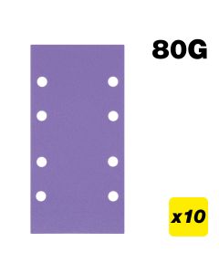 AB/THD/80Z - 93 x 185mm 80G Third Sheet Sanding Pad, 10 Pack