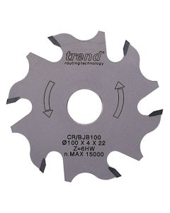 CR/BJB100T - Trend Cordless Biscuit Jointer Saw Blade 100mm x 22mm x 6T
