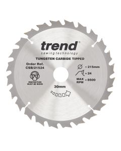 CSB/21524 - Trend Wood Circular Saw Blade 215mm x 30mm x 24T
