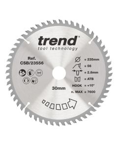 CSB/23556 - Trend Wood Circular Saw Blade 235mm x 30mm x 56T