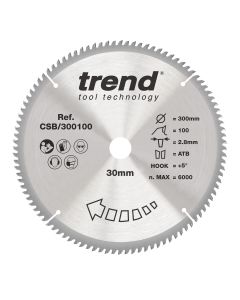 CSB/300100 - Trend Wood Circular Saw Blade 300mm x 30mm x 100T