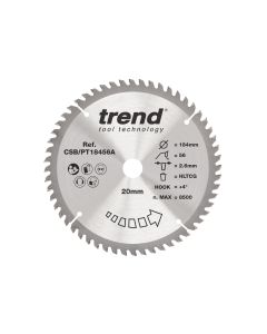 CSB/PT18456A - Trend Laminate/HPL Circular Saw Blade 184mm x 20mm x 56T