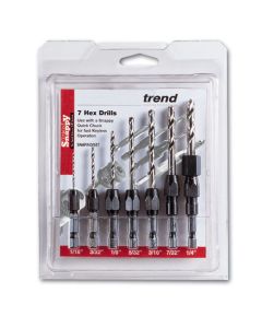 SNAP/D/SET - Trend Snappy 7 Piece imperial drill set