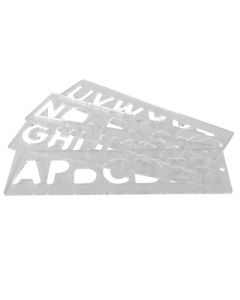 TEMP/LUC/57 - Template set letters 57mm uppercase