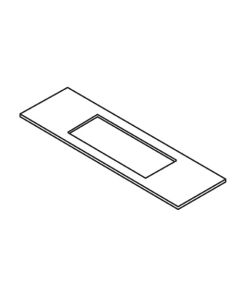 WP-LOCK/T/2 - Lock Template 22.2mm  x 152.5mm faceplate