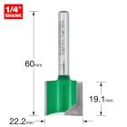 C032X1/4TC - Two flute cutter 22.2mm diameter