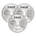 CSB/250/3PK - Trend Wood Circular Saw Blade 250mm x 30mm x 48/60/84T, 3 Pack
